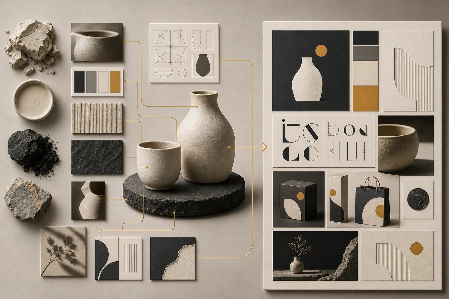 Brand direction: A visual direction shaped around the products.